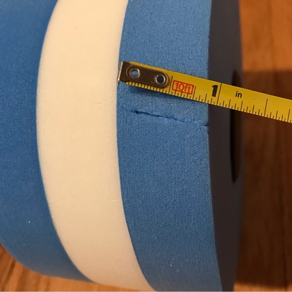 Aquatic Exercise Dumbbells - blue & white striped. Approx 10.5”L x 6”W. - Picture 3 of 9